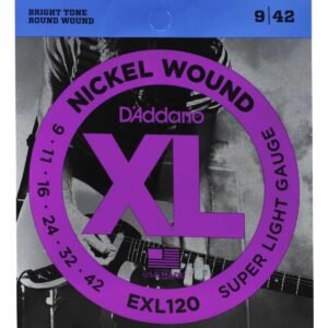 Cuerdas D'addario calibre 9 para guitarra eléctrica