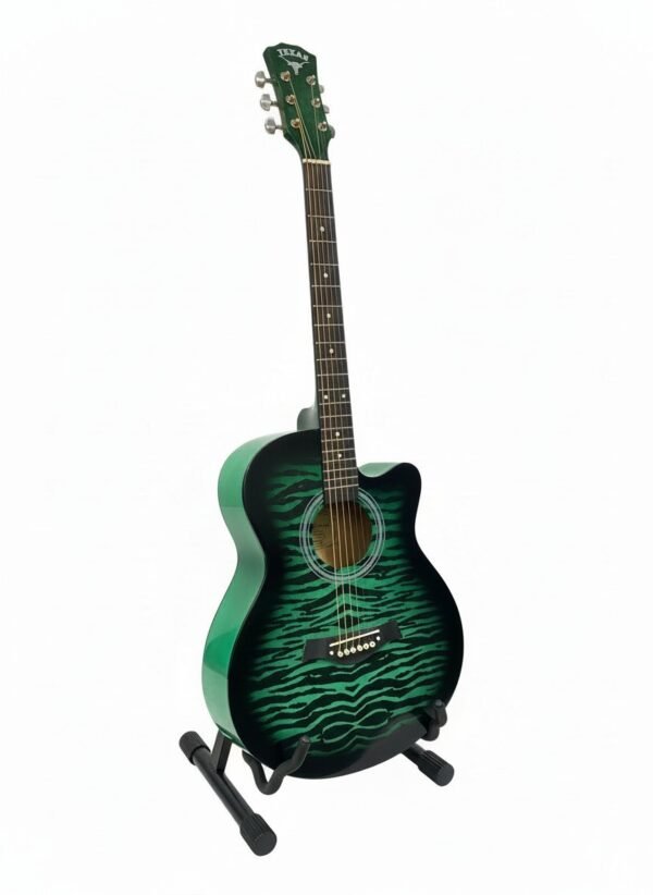 Guitarra acústica Texas Mate Verde Atigrada - Image 2