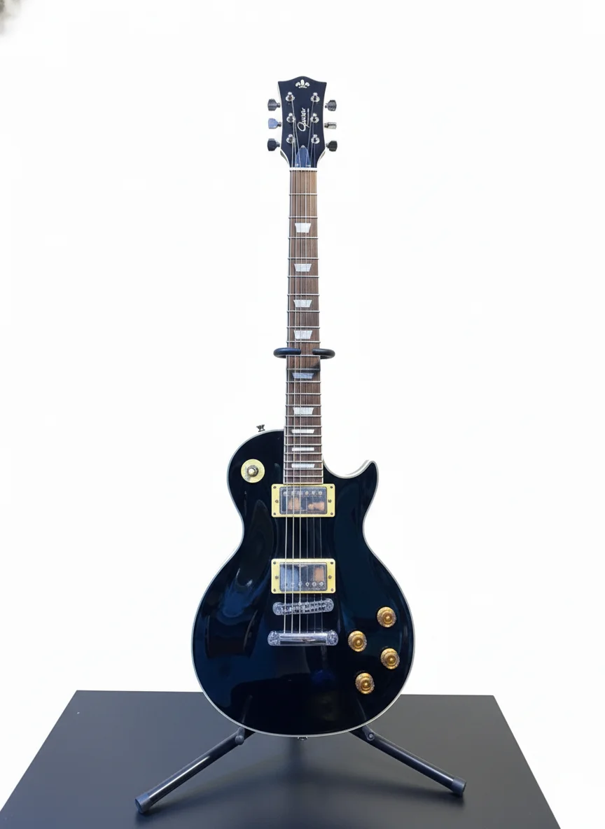 Guitarra eléctrica Guson Les Paul negro - Image 2