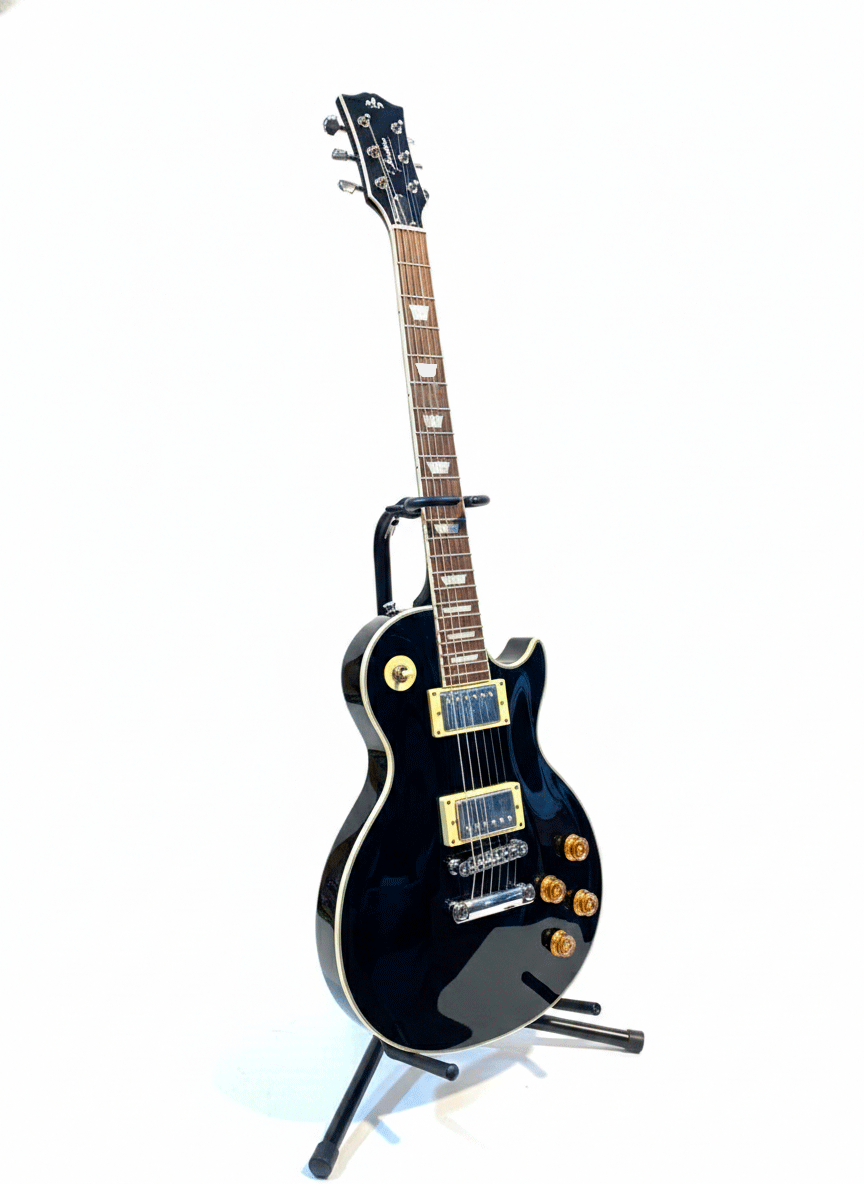 Guitarra eléctrica Guson Les Paul negro - Image 3